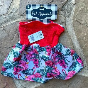 Woof Floral Pet Dress, size L